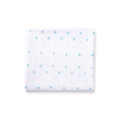 Interbaby 3-osaline musliinlappide komplekt, sinine, 80 × 80 cm