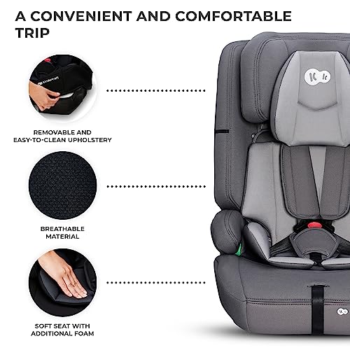 Kinderkraft Safety FIX2 i-Size car seat 76–150 cm (9–36 kg), ISOFIX, grey