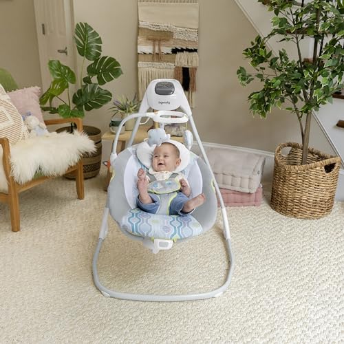 Ingenuity SimpleComfort electric baby swing, 6-speed, music and vibration, Everston