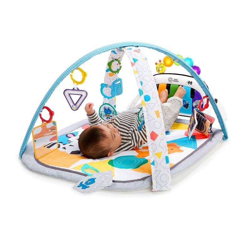 Baby Einstein 4-in-1 Kickin’ Tunes musical activity mat and play center with piano
