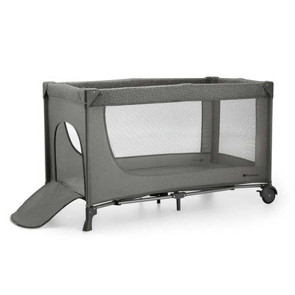 Kinderkraft JOY 2 gray travel cot with accessories, up to 25 kg