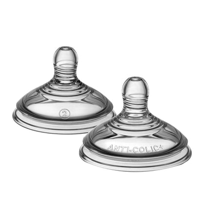 Tommee Tippee Closer to Nature anti-colic pacifiers, 2 pcs, medium flow rate
