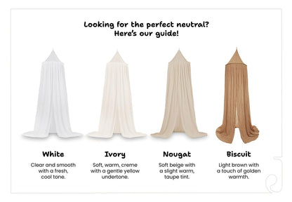 Jollein baldahhiin Vintage Nougat, 245 cm, beebivoodi ja lastetoa jaoks