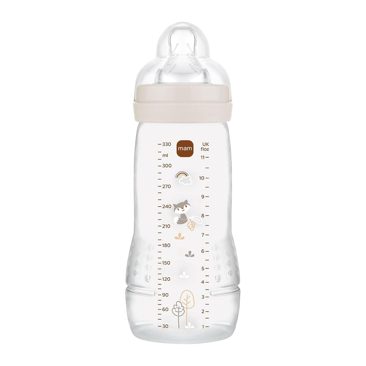 MAM Easy Active lutipudel 330 ml, beež, alates 6. elukuust