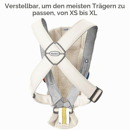 BabyBjörn beebikandekott Mini 3D võrkkangas, kreem