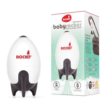 Rockit Rocker USB rechargeable stroller rocker, white