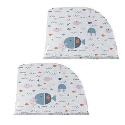 Jané car curtain set, with UV and insect protection, 2 pcs, size L, ocean-themed