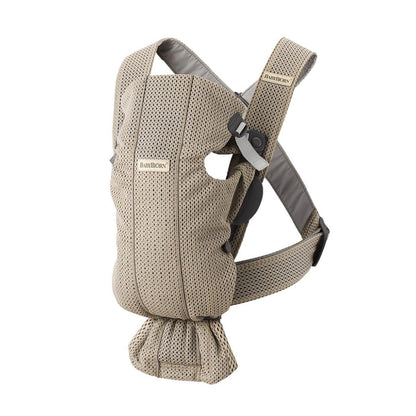 BabyBjörn Baby Carrier Mini carrier bag, 3D Mesh, grey-beige