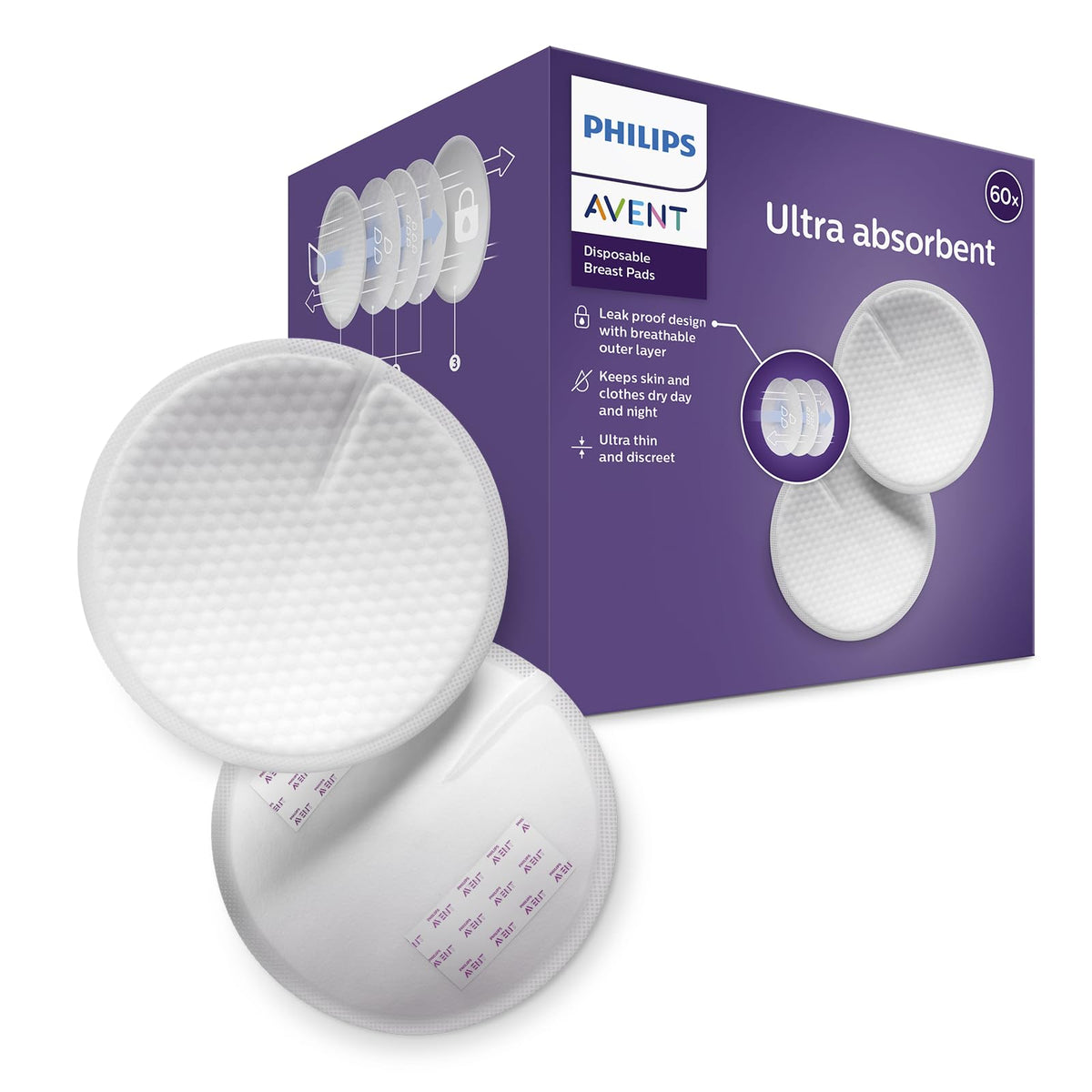 Philips Avent ühekordsed rinnapadjad SCF254/61, 60 tk