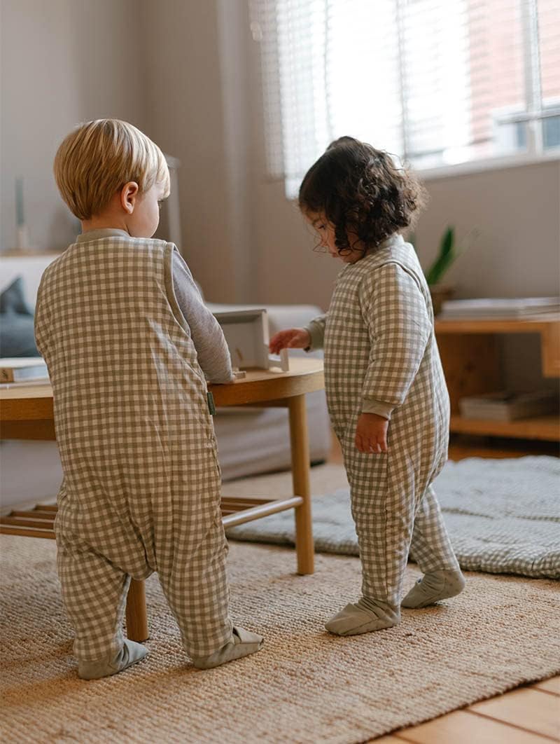 Molis & Co sleeping bag with feet, TOG 2.5, with removable sleeves and socks, 100 cm, Mint Tea