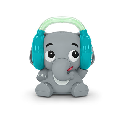 Baby Einstein Earl the Elephant Bluetooth soother and night light, gray