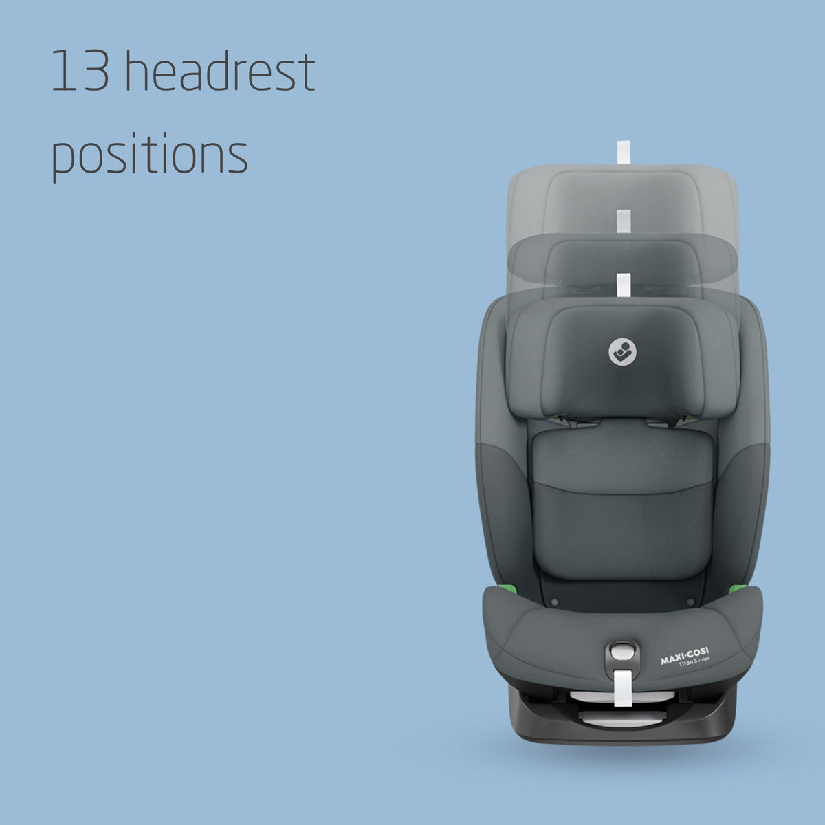 Maxi-Cosi Titan S i-Size car seat, 76–150 cm, Tonal Graphite