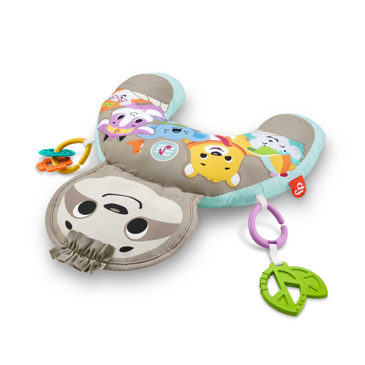 Fisher-Price Music & Vibe laiskloomaga kõhuli-oleku tugipadi/kõhupadi beebile