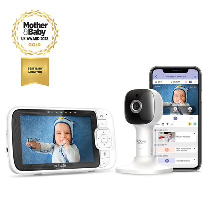 Hubble Connected Nursery Pal Cloud baby monitor WiFi camera with 5-inch screen