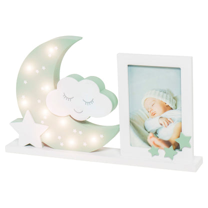 Dooky Moonlight LED photo frame “Misty Olive”