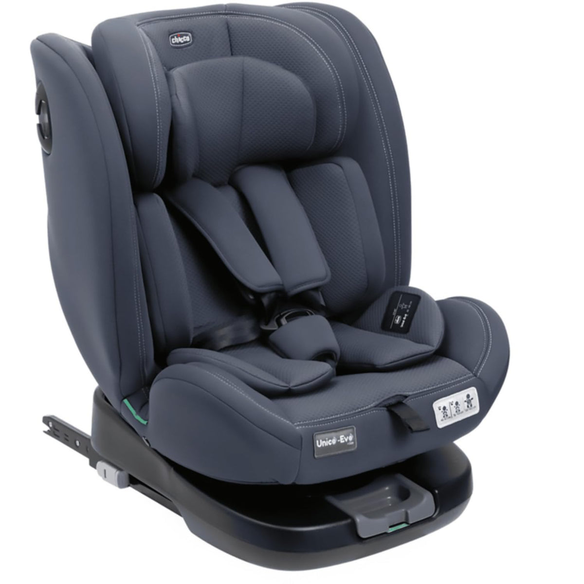 Chicco Unico Evo i-Size car seat 0–12 years / 40–150 cm, 360° rotating, India Ink