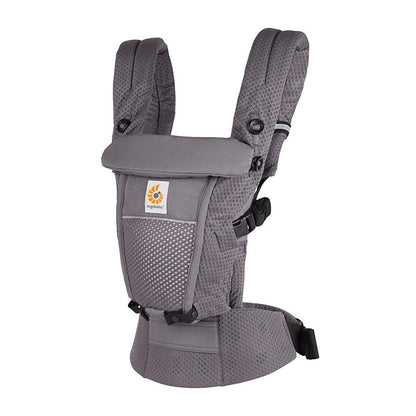 Ergobaby Adapt baby carrier for newborns, 3 carrying positions, SoftFlex Mesh, Graphite Grey