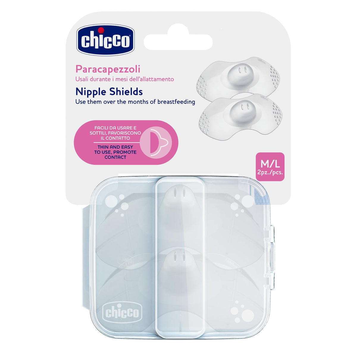Chicco Skintoskin rinnanibukaitse M-L, läbipaistev