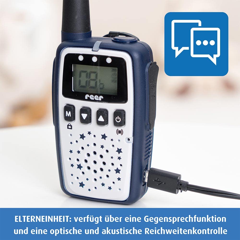 Reer Care&Talk 2in1 baby monitor and radio transmitter, up to 5 km range