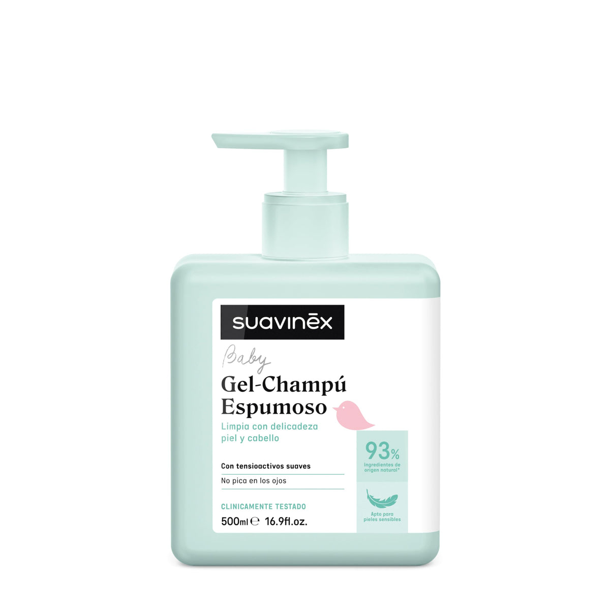 SUAVINEX beebi vahutav šampoon-geel 500 ml, roheline