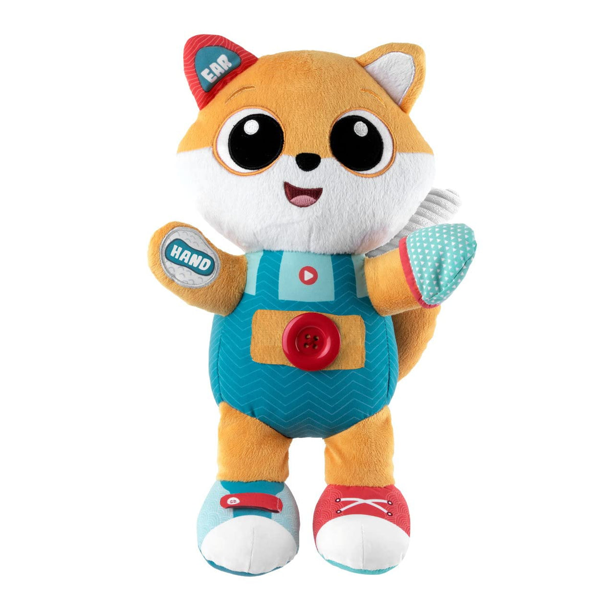 Chicco Foxy bilingual (EN/ES) interactive cuddly toy, 3-in-1 Montessori toy, 6 months – 4 years