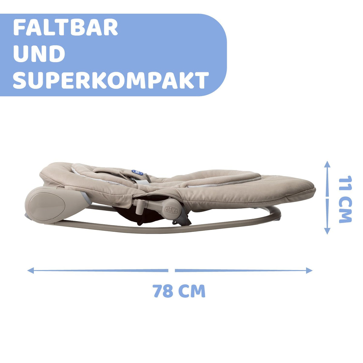 Chicco Hooplà beebikiik, beige, 0 kuud kuni 18 kg, mänguriba ja 4 asendit