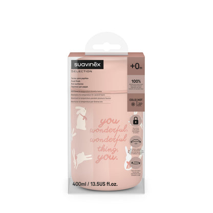 SUAVINEX Wonderland toidutermos beebitoidule 400 ml, roosa (Rose)