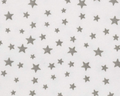 Ti TIN baby blanket 80 × 80 cm – with gray stars, 100% cotton