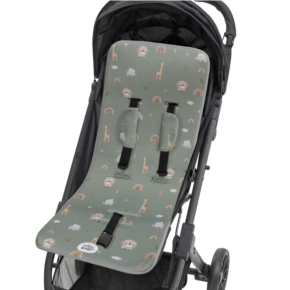Interbaby universal seat cover for stroller, sapphire green, 84 × 34 cm