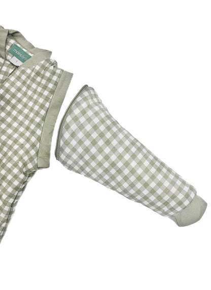 Molis & Co sleeping bag with feet, TOG 2.5, with removable sleeves and socks, 100 cm, Mint Tea
