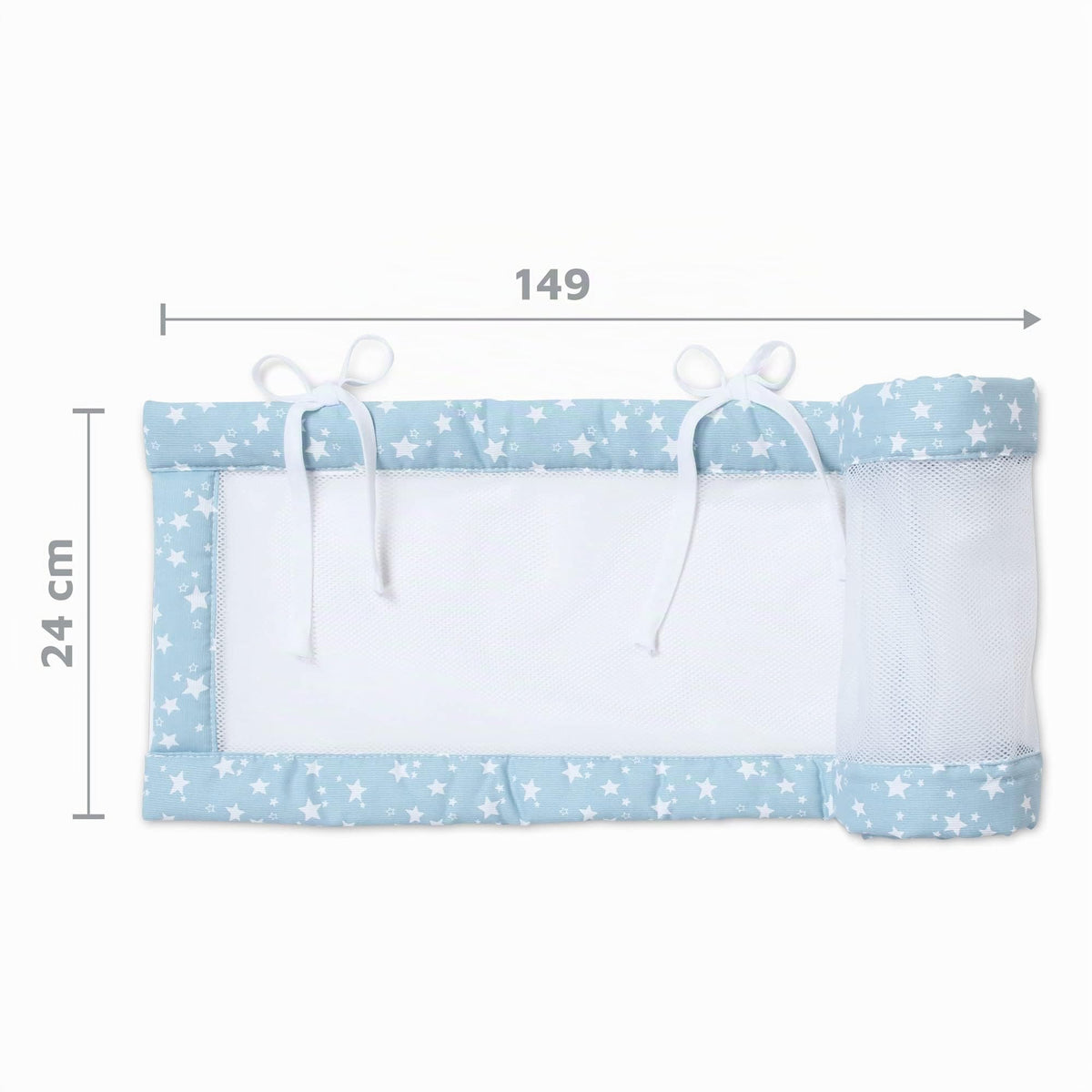 babybay voodipiire Mesh-Piqué, roosa/valged tähed, Maxi, Boxspring, Comfort ja Comfort Plus