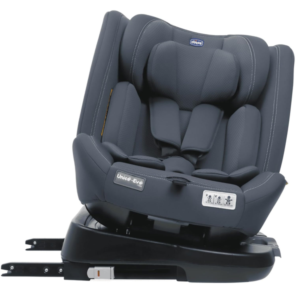 Chicco Unico Evo i-Size car seat 0–12 years / 40–150 cm, 360° rotating, India Ink