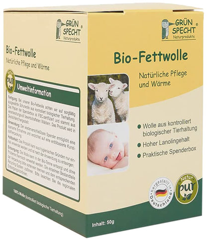 Grünspecht organic fat balm for baby and skin care, 50 g