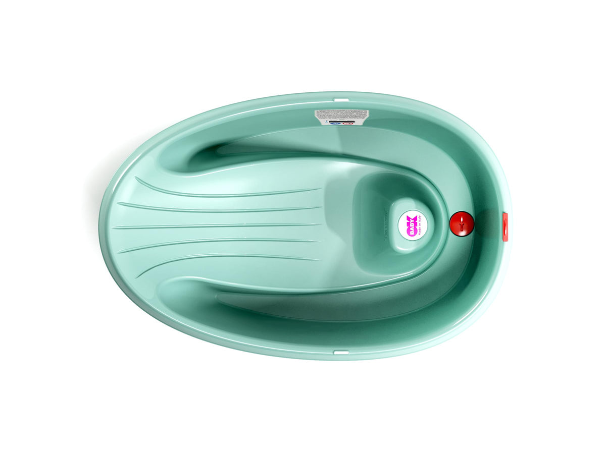 OKBaby Onda Compact baby shower bath, turquoise blue