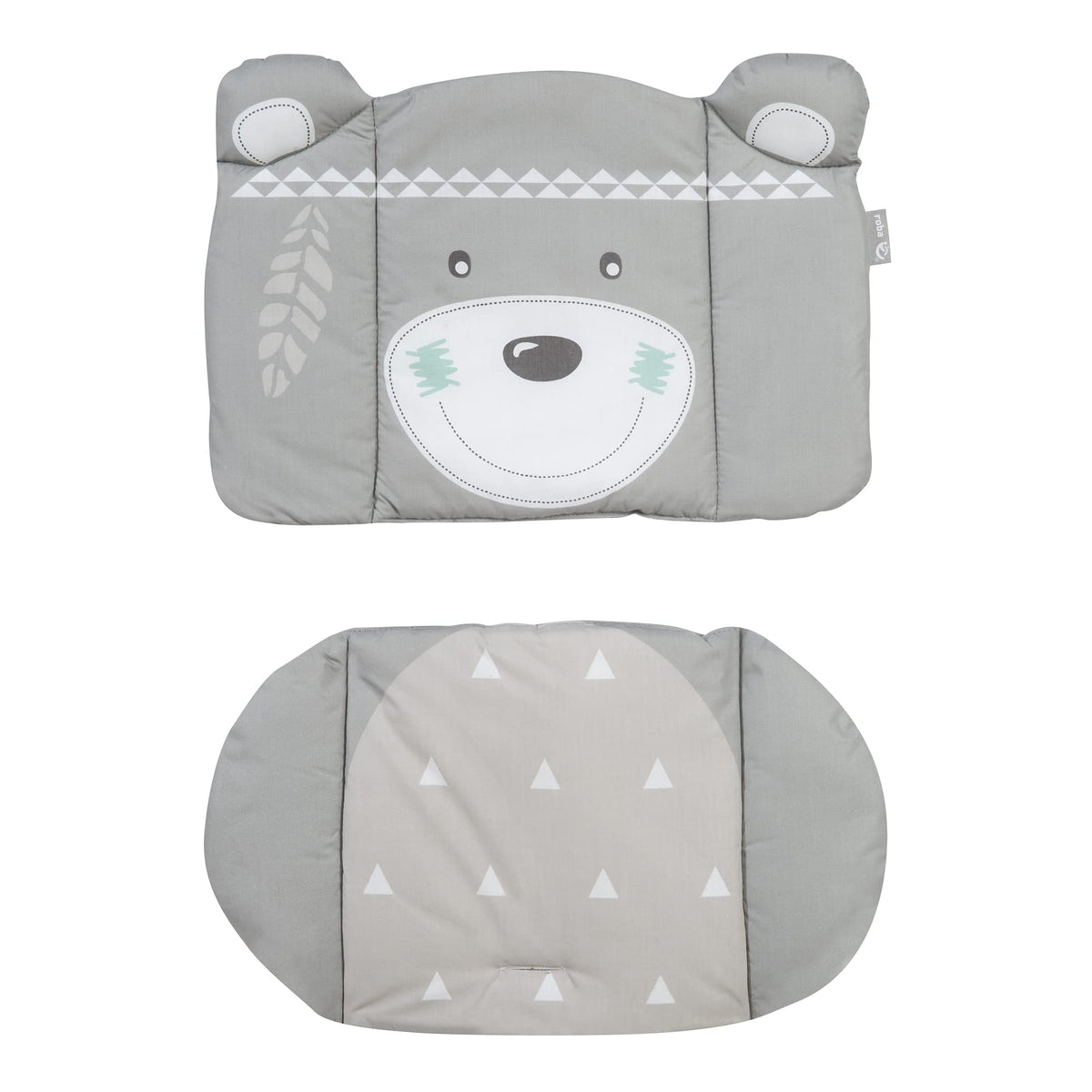 roba Indibär high chair cushion, 2-piece, suitable for step stools