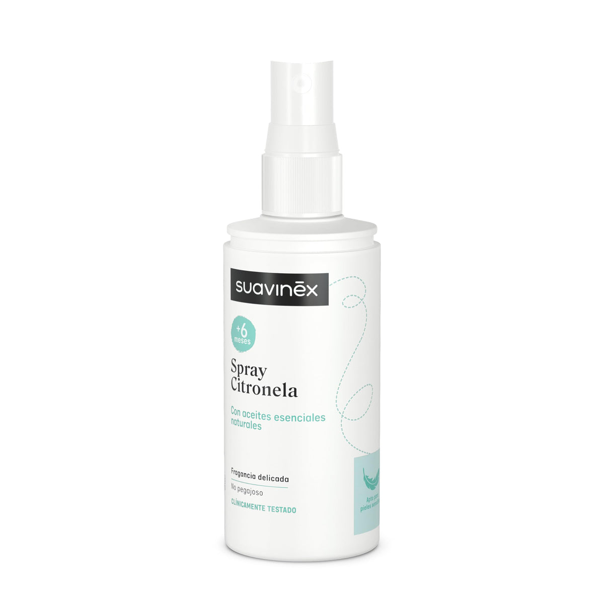 Suavinex Citronella spray mosquito repellent, for sensitive skin, 6+ months