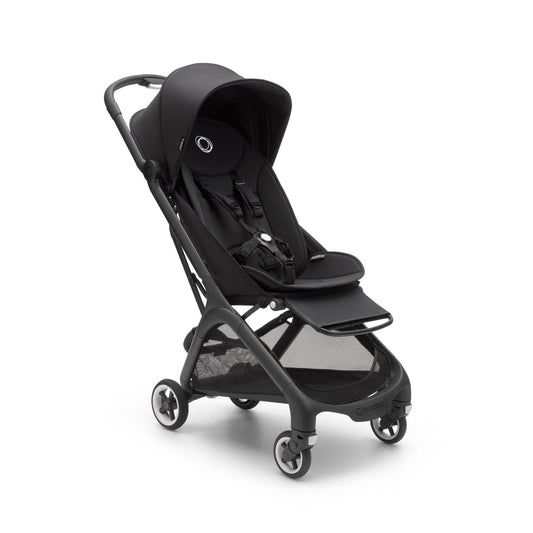 Bugaboo Butterfly ultrakompaktne jalutuskäru, koos kandekoti ja organisaatoriga (must)