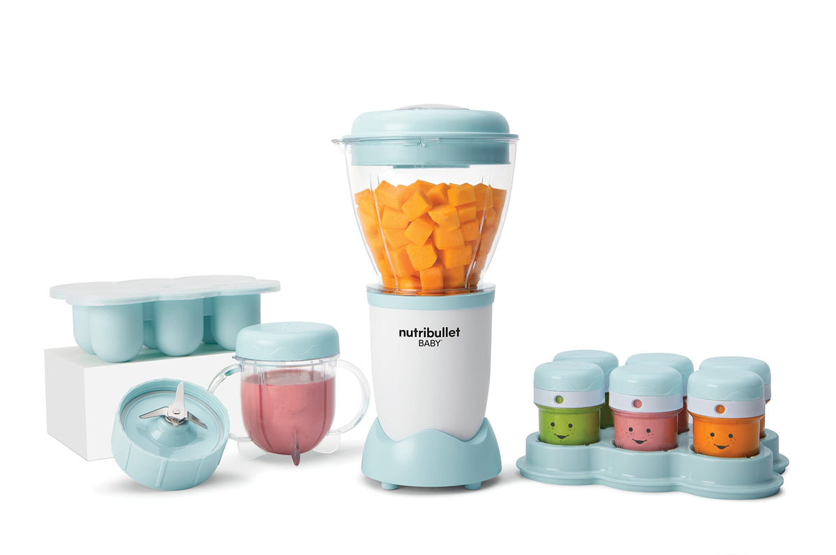 NutriBullet Baby baby food blender and accessories, 200 W, silver