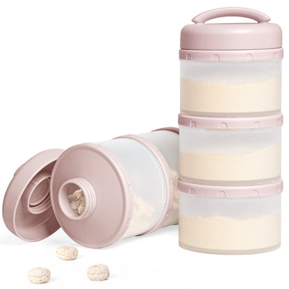 Termichy stackable milk powder dispenser, 2 pcs, light pink