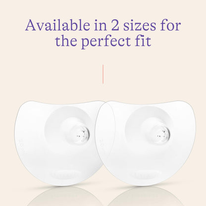 Lansinoh contact nipple shields with case, 24 mm, transparent