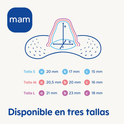 MAM Ultra Soft silicone nipple shields, size 1, 2 pcs