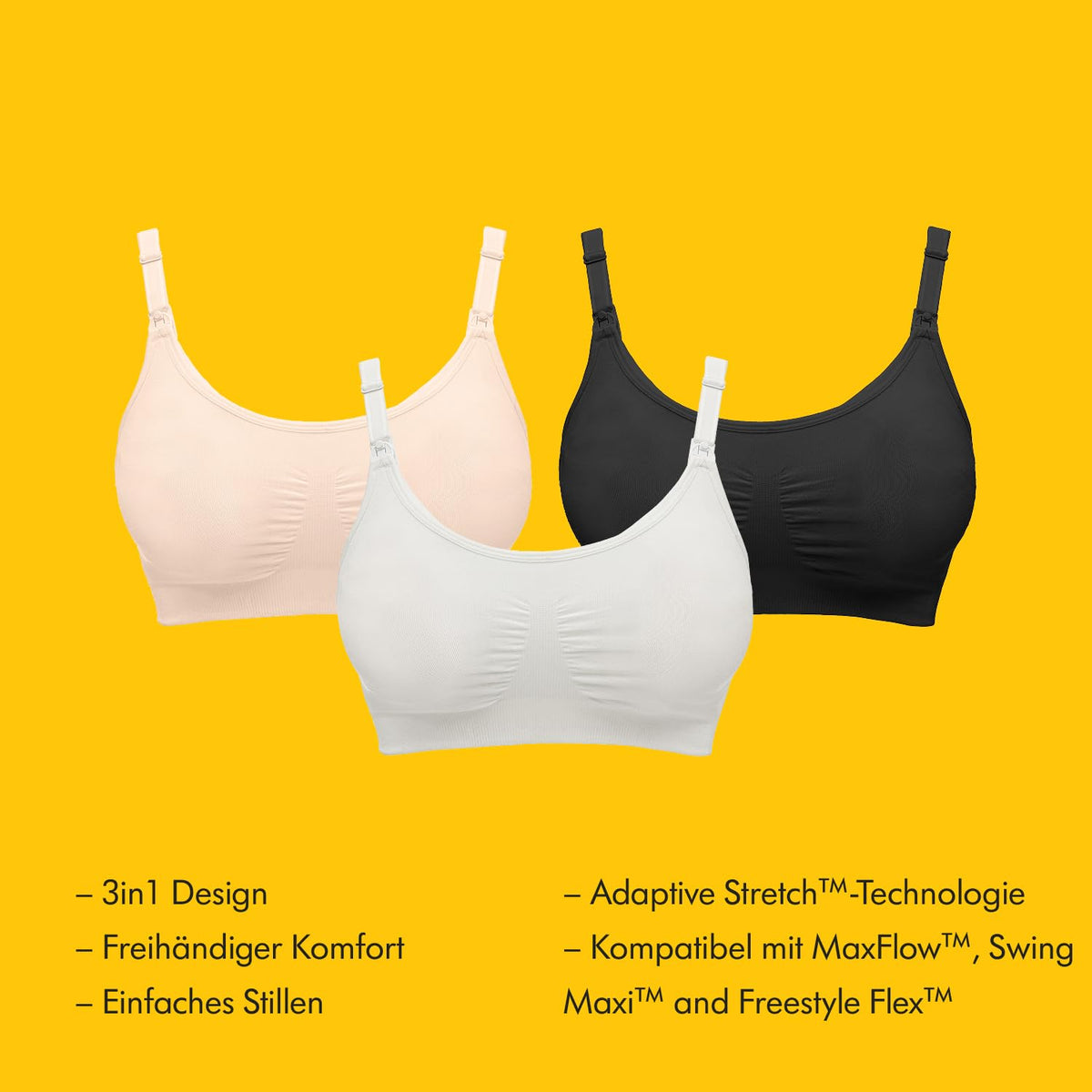 Medela 3-in-1 imetamis- ja pumpamisrinnahoidja, valge