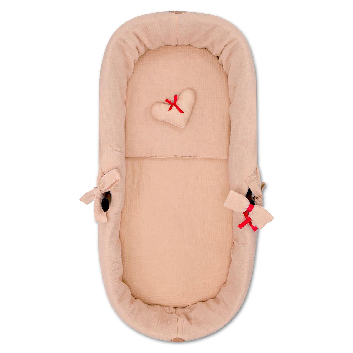 Totsy Baby musliinkangast vankrikomplekt, 3-osaline, karamellipruun