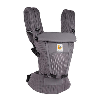 Ergobaby Adapt baby carrier for newborns, 3 carrying positions, SoftFlex Mesh, Graphite Grey