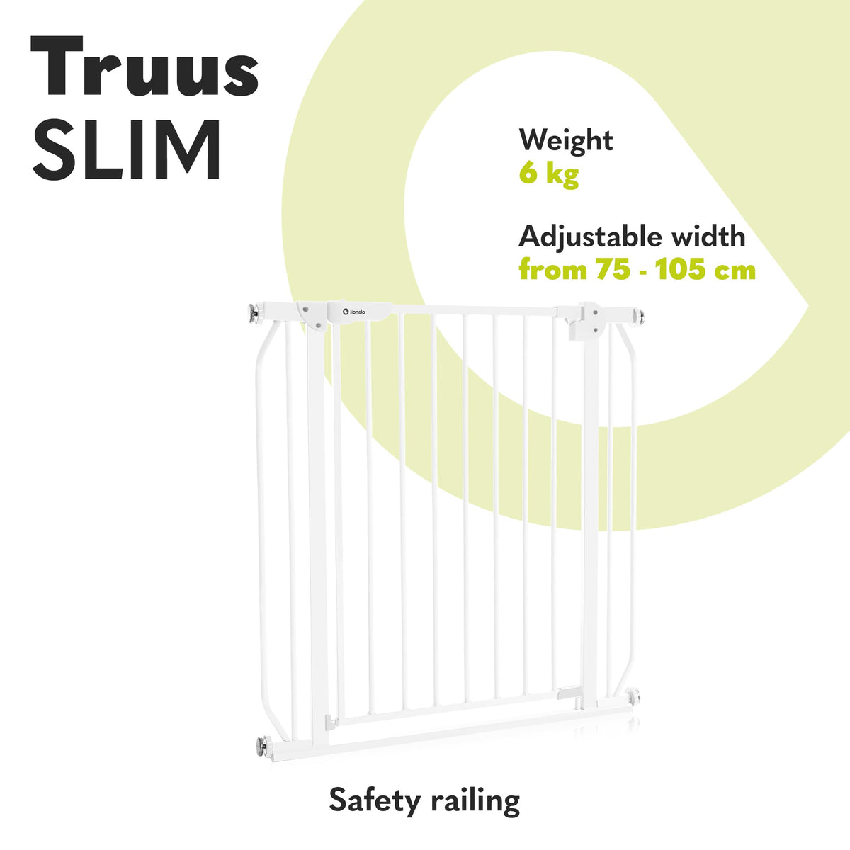 Lionelo Truus Slim turvavärav 75–105 cm, puurimiseta paigaldus