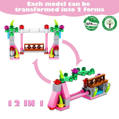 VATOS 568-piece princess castle building block set, 25 models, for children aged 6–12 years