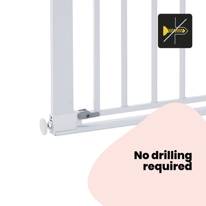 Safety 1st Flat Step turvavärav, 73–80 cm, valge