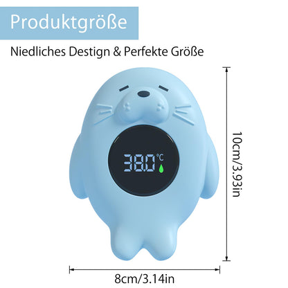 Mayaphilos digital bath thermometer for baby, blue, seal-shaped