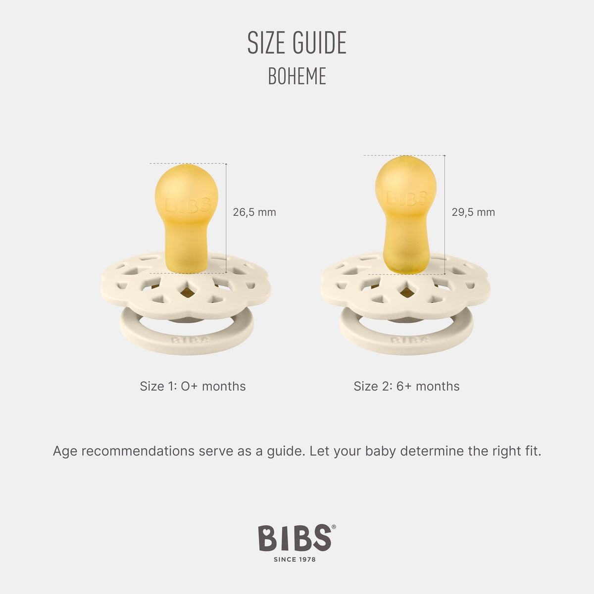 Bibs Boheme lutt 2 tk Vanilla / Peach, 6-18 kuud