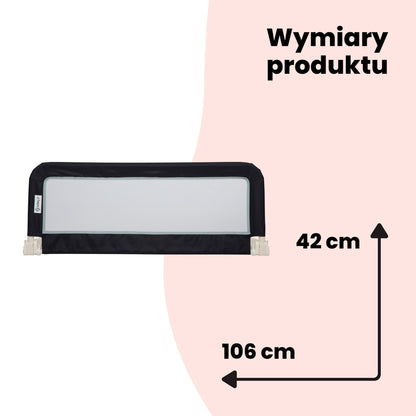 Safety 1st kokkupandav voodipiire, 109 × 42 cm, tumehall